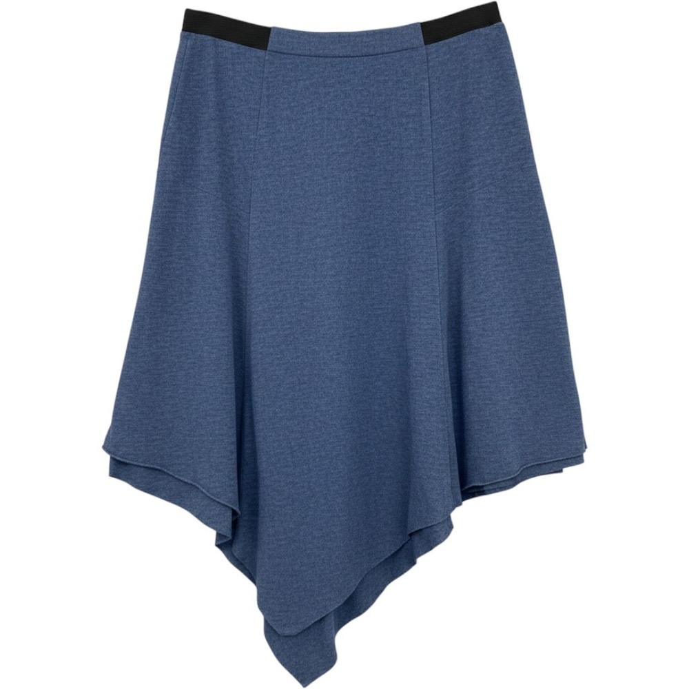 Simply Vera Vera Wang Asymmetrical Handkerchief Hem Skirt Womens Size S Navy Y2k
